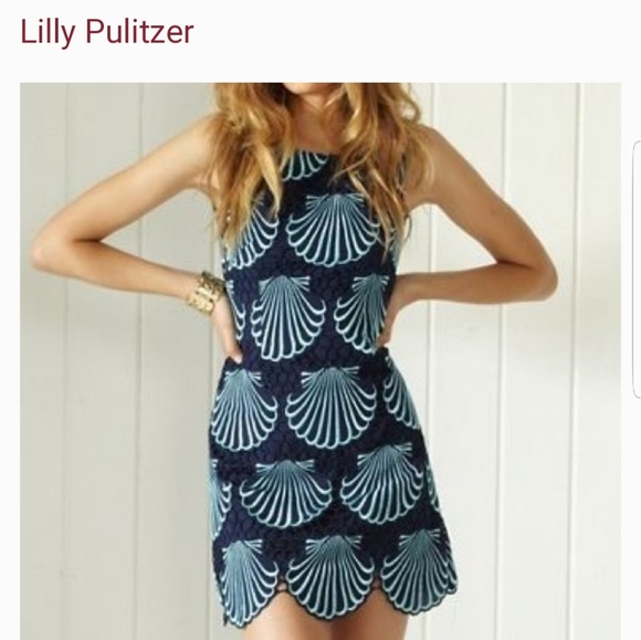 Lilly Pulitzer Dresses & Skirts - Lilly PulitzerJumbo Sea Scallop Eyelet Delia Shift